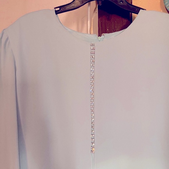 Size 20 multi layer sheer sea foam green dress - Picture 7 of 7